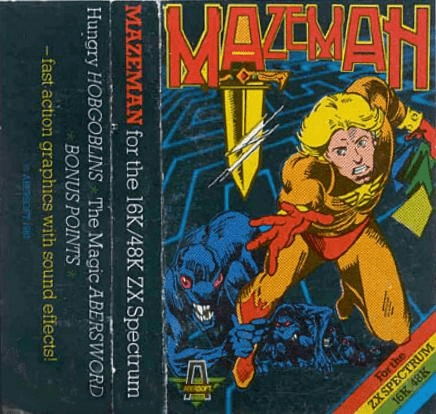 Mazeman box art for ZX Spectrum